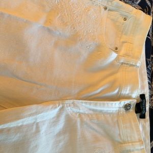 White House Black Market white jeans